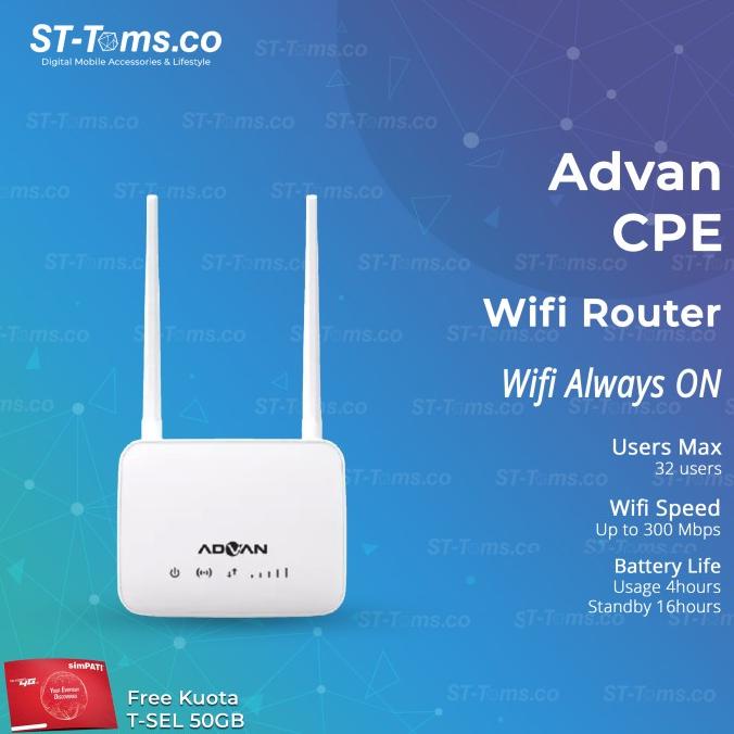 Jual Advan Cpe Router Start Modem 4G Wifi Always ON Unlocked Orbit ...