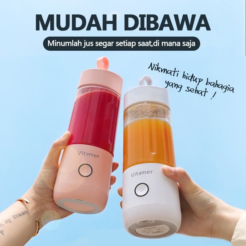 Portable Juicing Cup 500ml BUAH JUICER ELEKTRIK Blender JUS MUDAH DI BAWA  SEHAT SEGAR