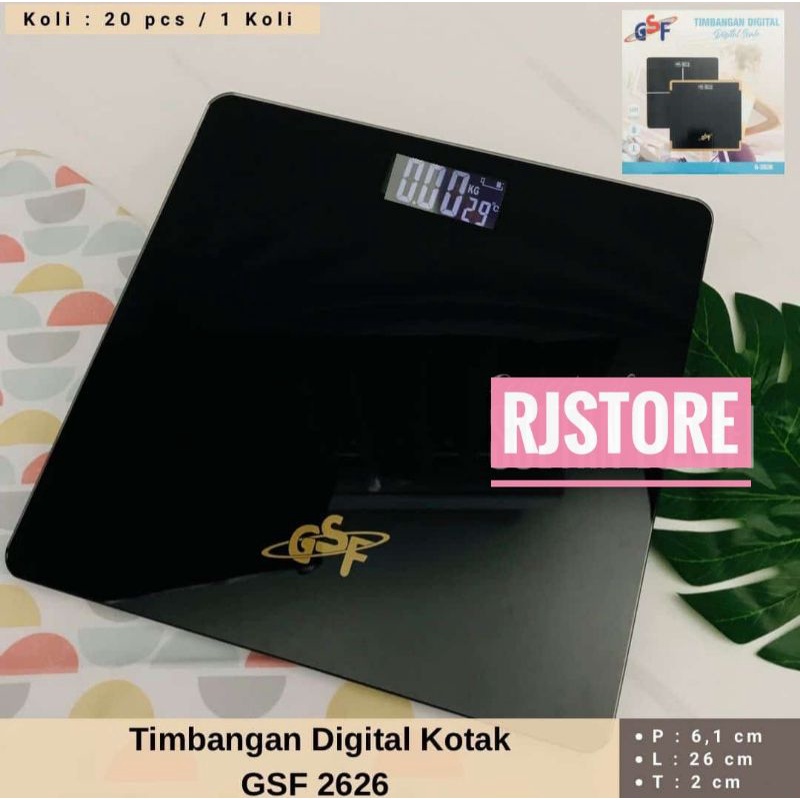 Jual Timbangan Digital Kotak Gsf Timbangan Badan Digital Murah Shopee Indonesia