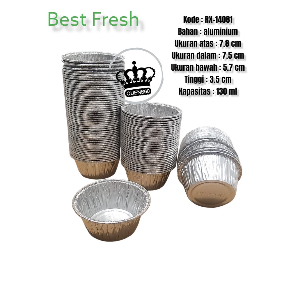 Jual Aluminium foil cup RX 14081 + tutup / zupa soup / cake muffin ...
