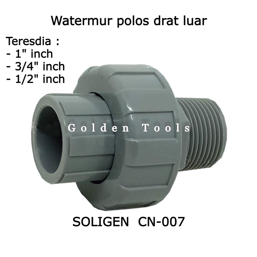 Jual Watermur Drat Luar Soligen Cn Pvc Varian X X X