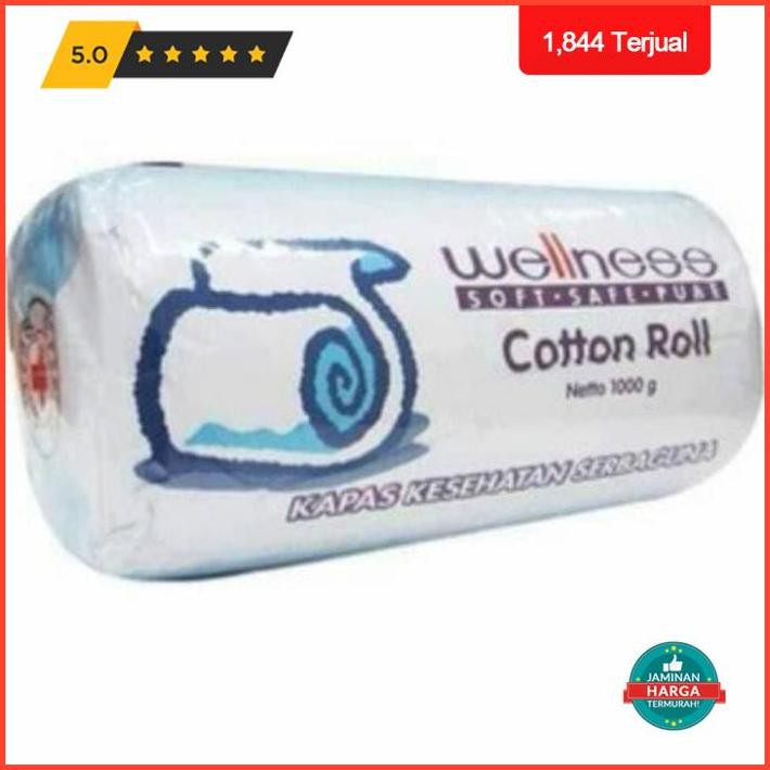 Jual Wellness Kapas Gulung Roll 1Kg Limited Shopee Indonesia