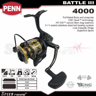 Jual Reel PENN BATTLE III 1000,2000,3000,4000,5000,6000,8000 Power handle -  1000 di Seller Jano_fishing - Cikarang Kota, Kab. Bekasi