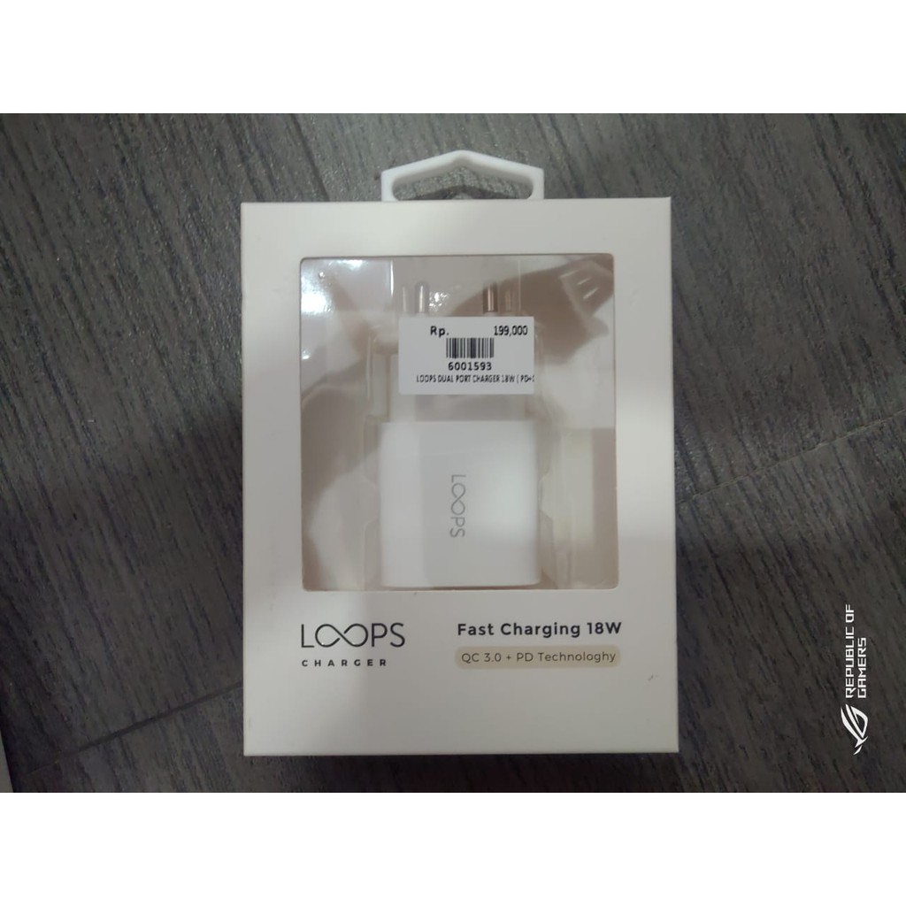 Jual LOOPS DUAL PORT CHARGER 18W - FAST CHARGING - 100% ORI | Shopee ...
