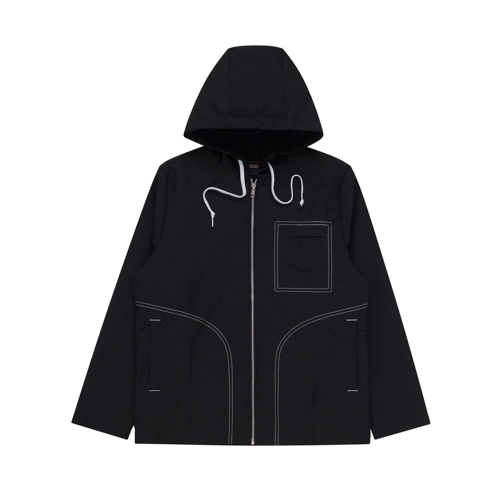 Jual Screamous WindBreaker - JACKET ALBERTA BLACK | Shopee Indonesia