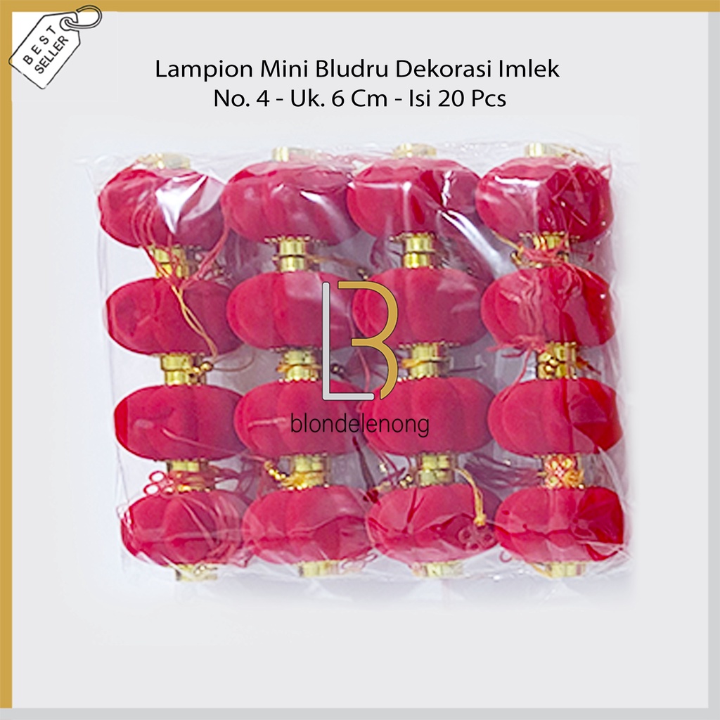 Jual Lampion Gantung Gantungan Lampion Bludru Dekorasi Pohon Meihwa ...