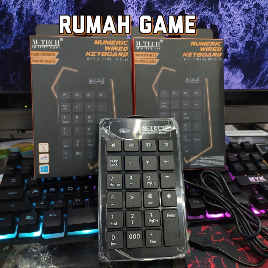 Jual Numeric Keypad Mtech / Keyboard Angka Mtech ( KEYBOARD NUMERIC USB ...