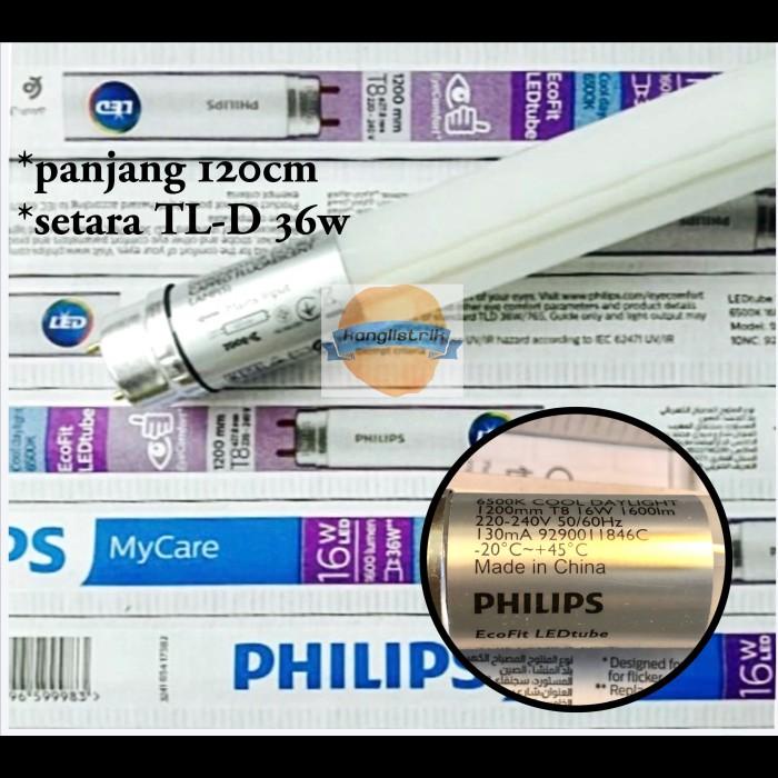 Jual LAMPU TL LED ECOFIT 16w 16 W 16watt 16 Watt PHILIPS T8 Panjang ...