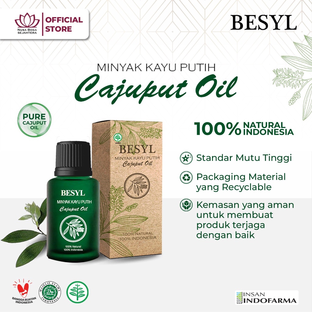 Jual BESYL Cajuput Oil - Minyak Kayu Putih 15 ML | Shopee Indonesia