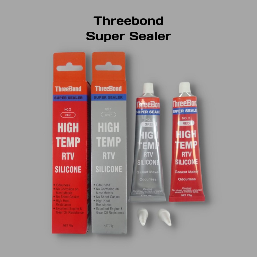 Jual Threebond Lem Paking Gasket Autosealer Super Sealer Grey Red High Temp Gr Shopee Indonesia