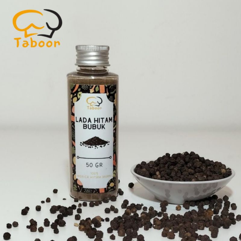 Jual TABOOR - Lada Hitam Bubuk 50 gr | Shopee Indonesia