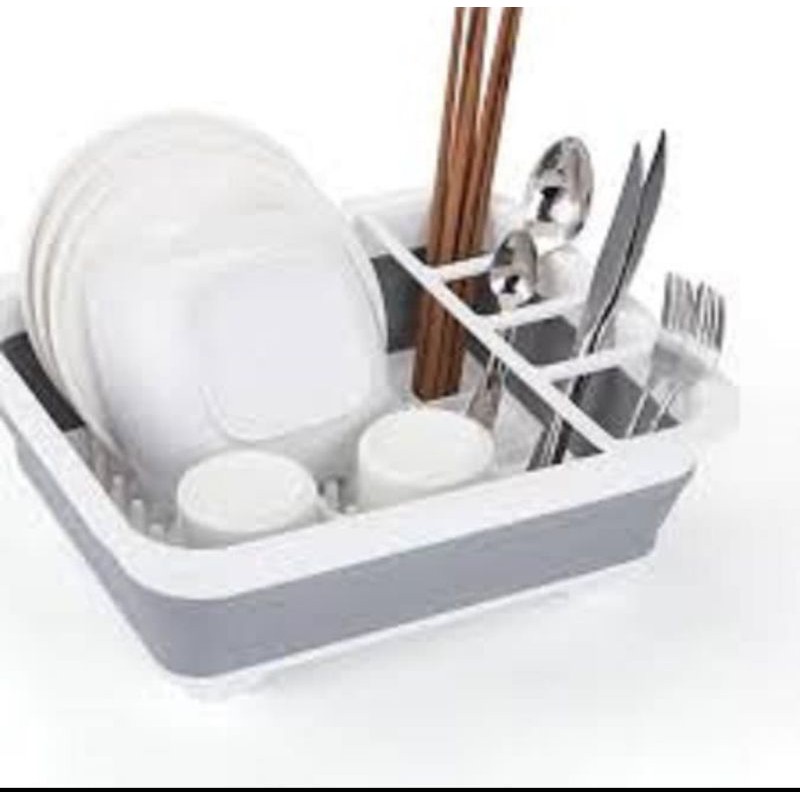 Jual KAN Rak Pengering Piring Plastik Folding Drain Basket | Shopee ...