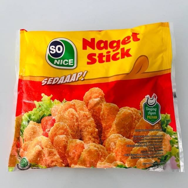 Jual NUGGET AYAM SO NICE SEDAP 250GR Frozen Food Bandung Chicken Nugget Shopee Indonesia