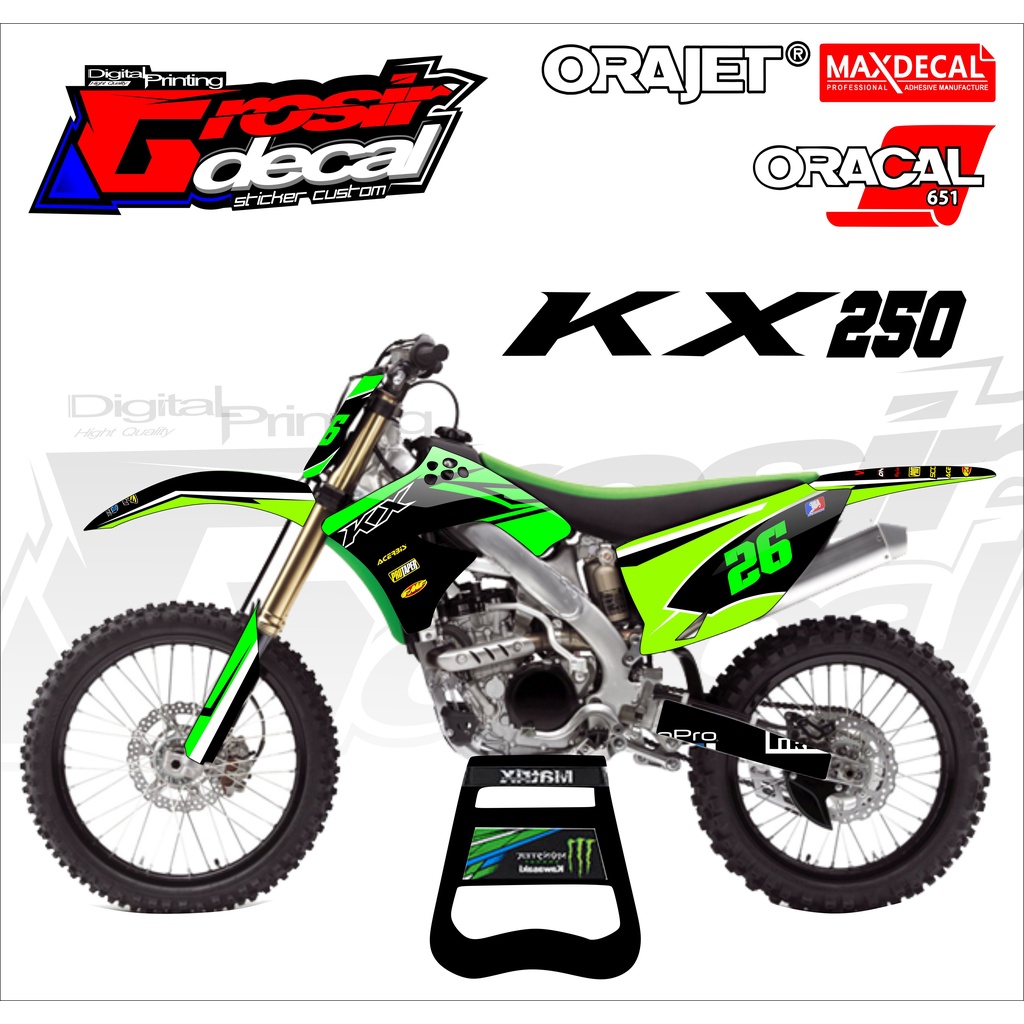 Jual decal sticker KX 250 OLD dekal KX 250 LAMA fullbody | Shopee Indonesia