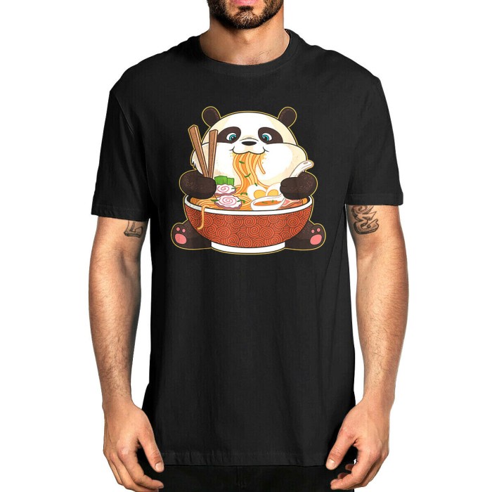 Jual Kaos-Baju Kawaii Cute Anime Panda Otaku Japanese Ramen Unisex ...