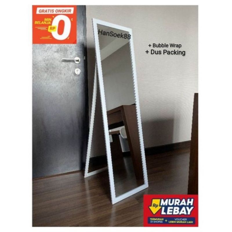 Jual Standing Mirror Cermin Standing Uk 127 X 35 5 Cm Cermin Berdiri Full Body Kaca Standing Bs