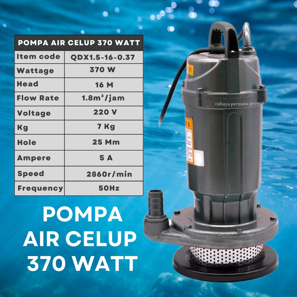 Jual Pompa Celup Air Kotor Submersible Otomatis Water Pump 370W ...