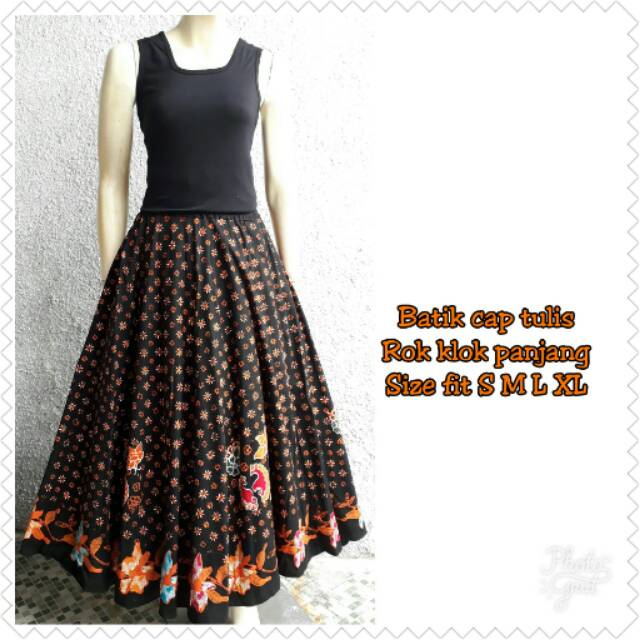 Jual Rok batik panjang klok truntum oren | Shopee Indonesia