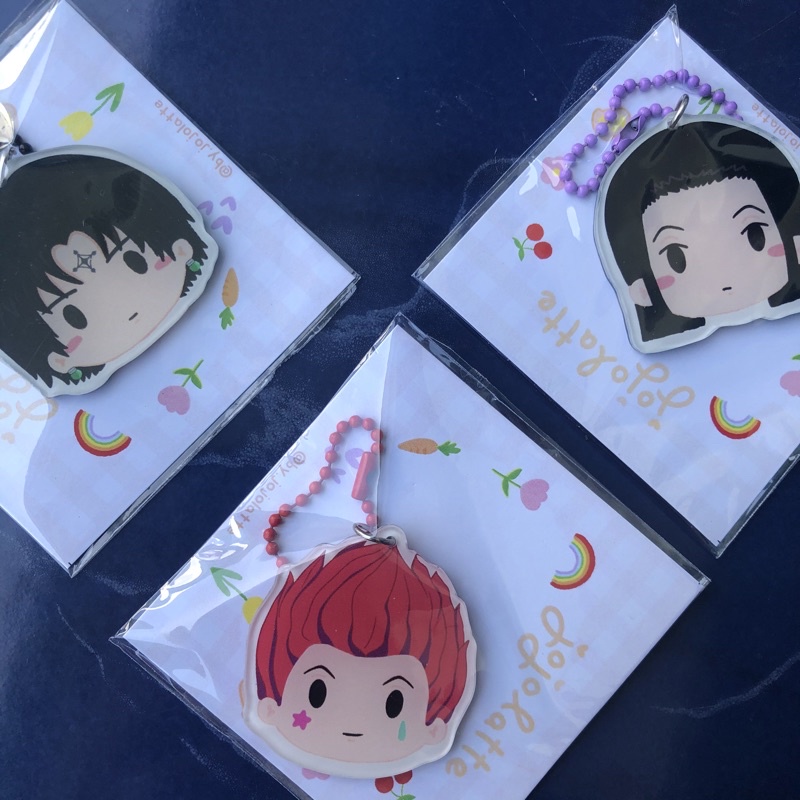 Jual fanmerch keychain hunter x hunter hisoka illumi chrollo | Shopee ...