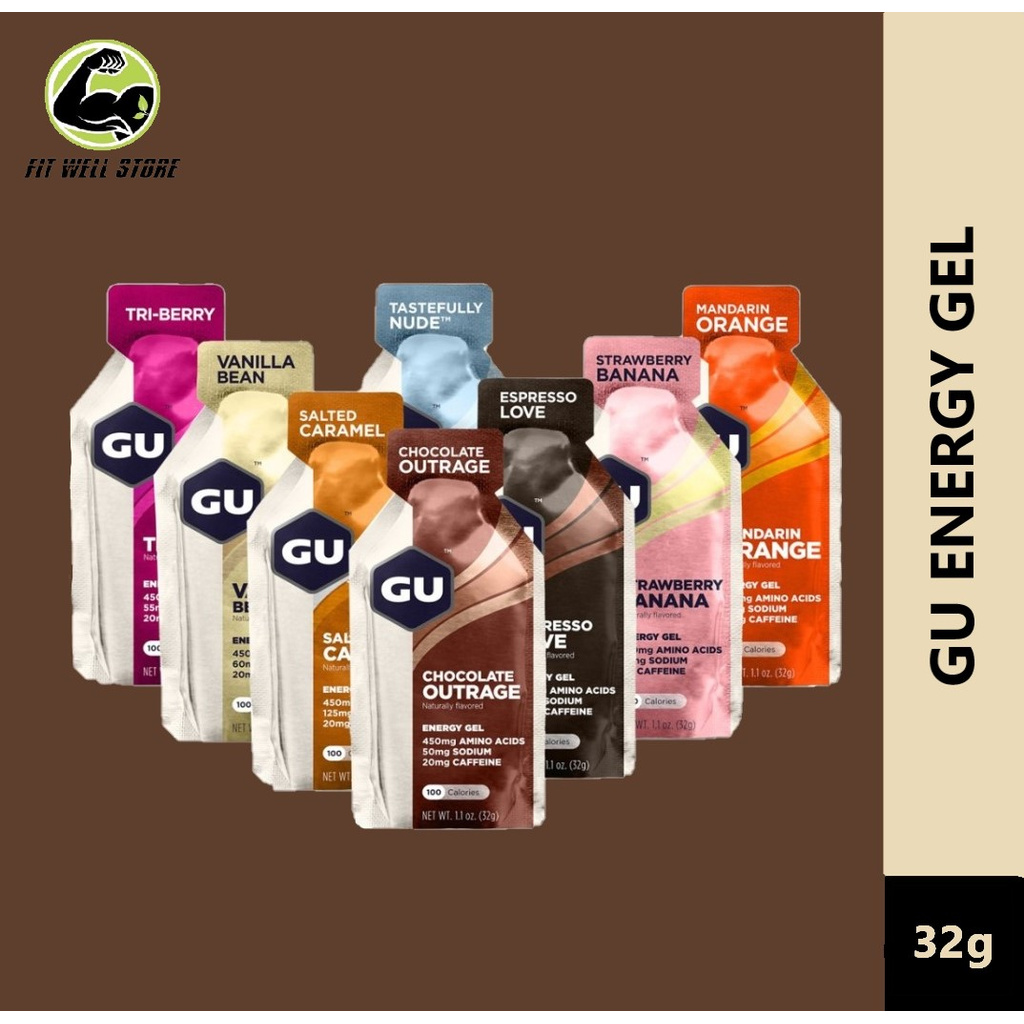 Jual GU Energy Gel Gu Gel Energy Drink Suplemen Olahraga Sepeda Lari Maraton Fitness GYM Hiking