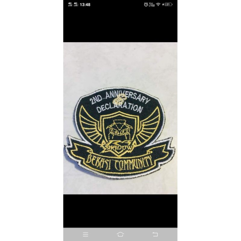 Jual Emblem Aksesoris Bikers 2nd Anniversary Declaration Bekasi ...