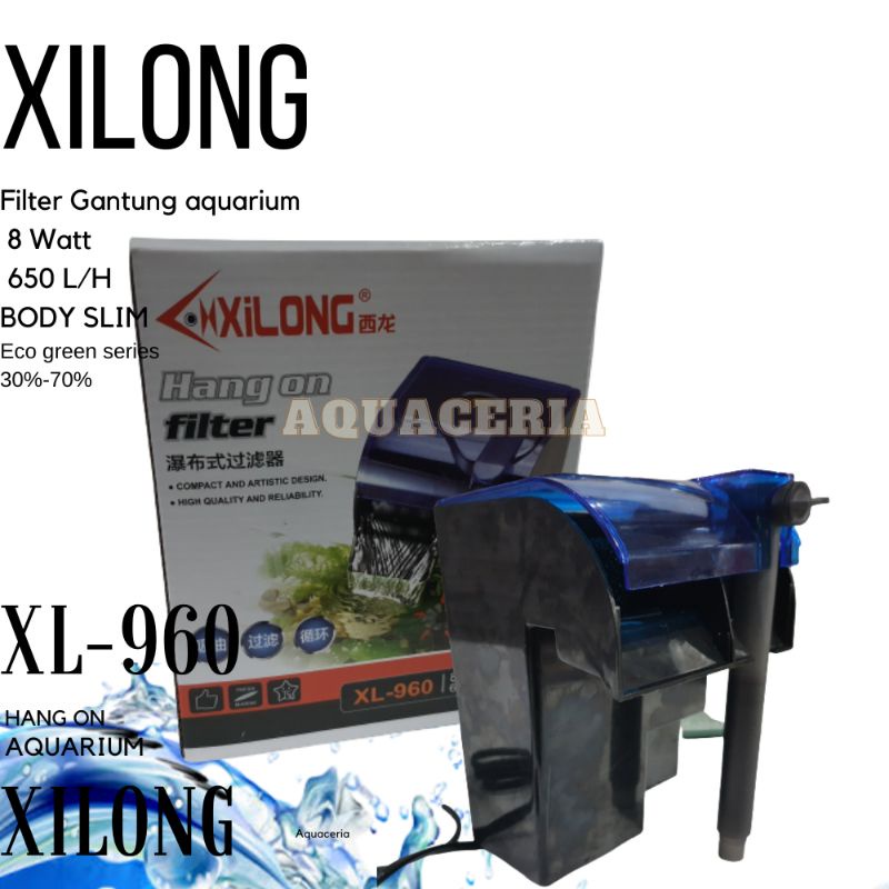 Jual Filter Gantung Aquarium XILONG XL 960 HANG ON filter Aquarium Tank
