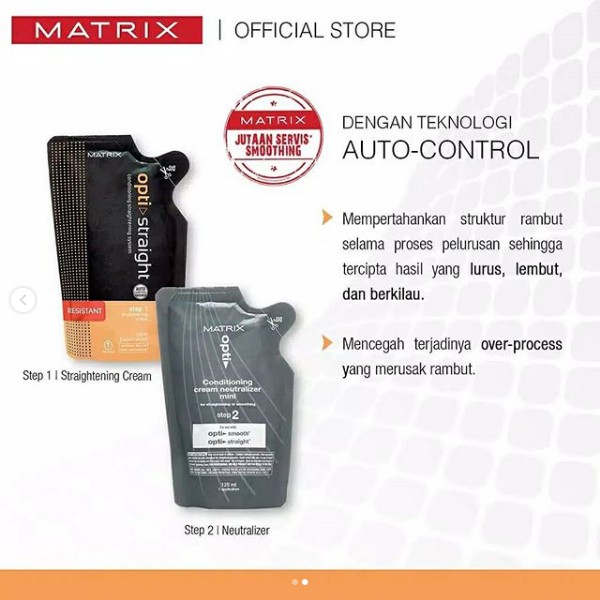 Jual Matrix Mini Opti Straight Obat Pelurus Rambut 125ml | Shopee Indonesia