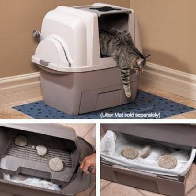 Litter box kucing otomatis hotsell