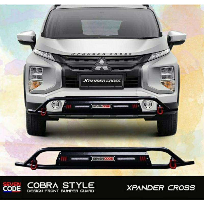 Jual Front Bumper Guard SEVENCODE Mitsubishi Xpander Cross Towing Depan Cobra Shopee Indonesia