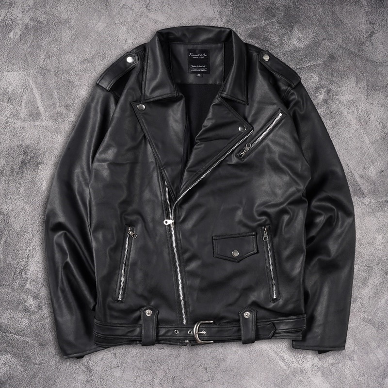 Jual [N00775] Jaket kulit Motif Distro Shopee Indonesia