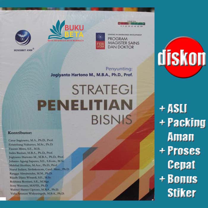 Jual Strategi Penelitian Bisnis - Jogiyanto Hartono | Shopee Indonesia
