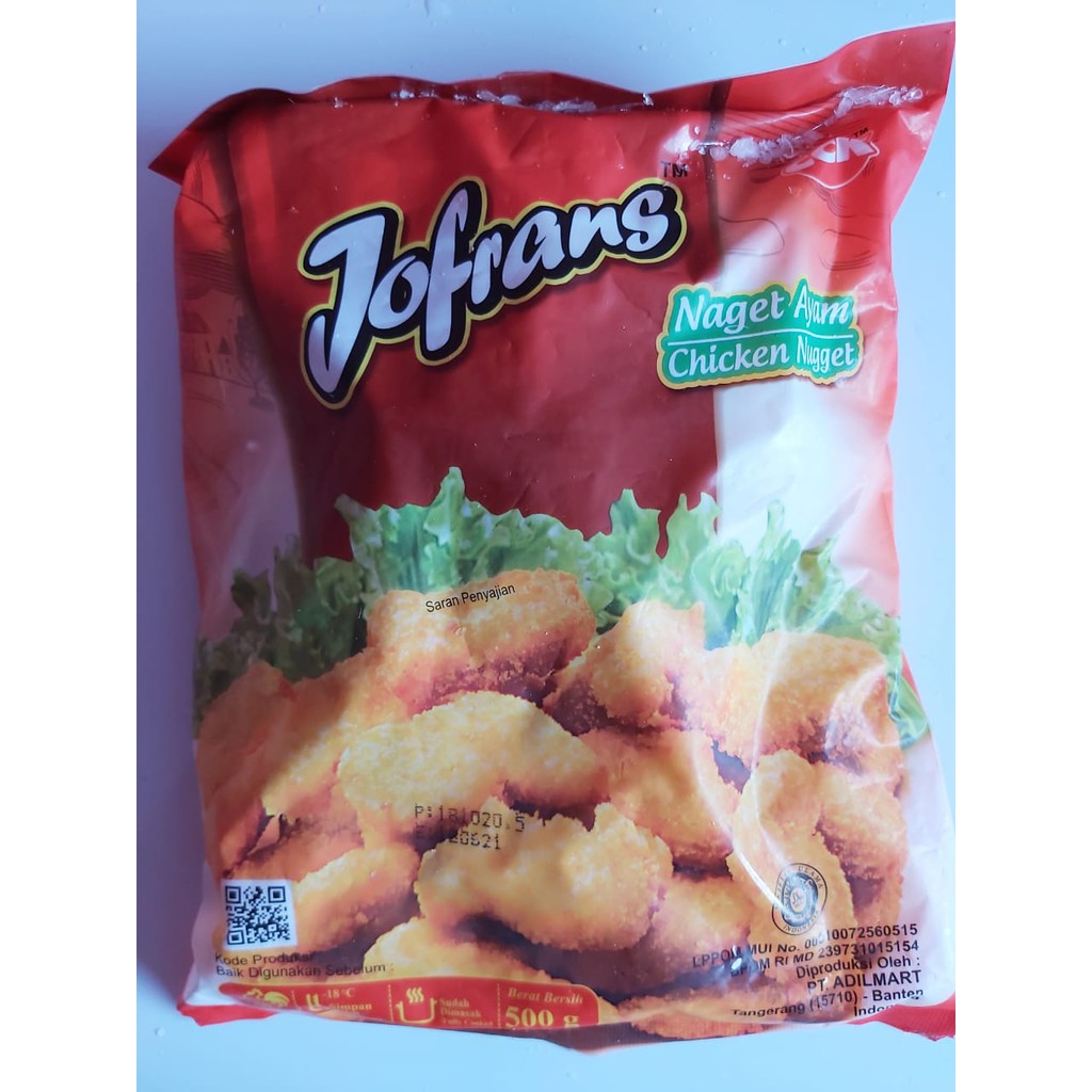 Jual Jofrans Naget Ayam Reguler 500Gr Shopee Indonesia