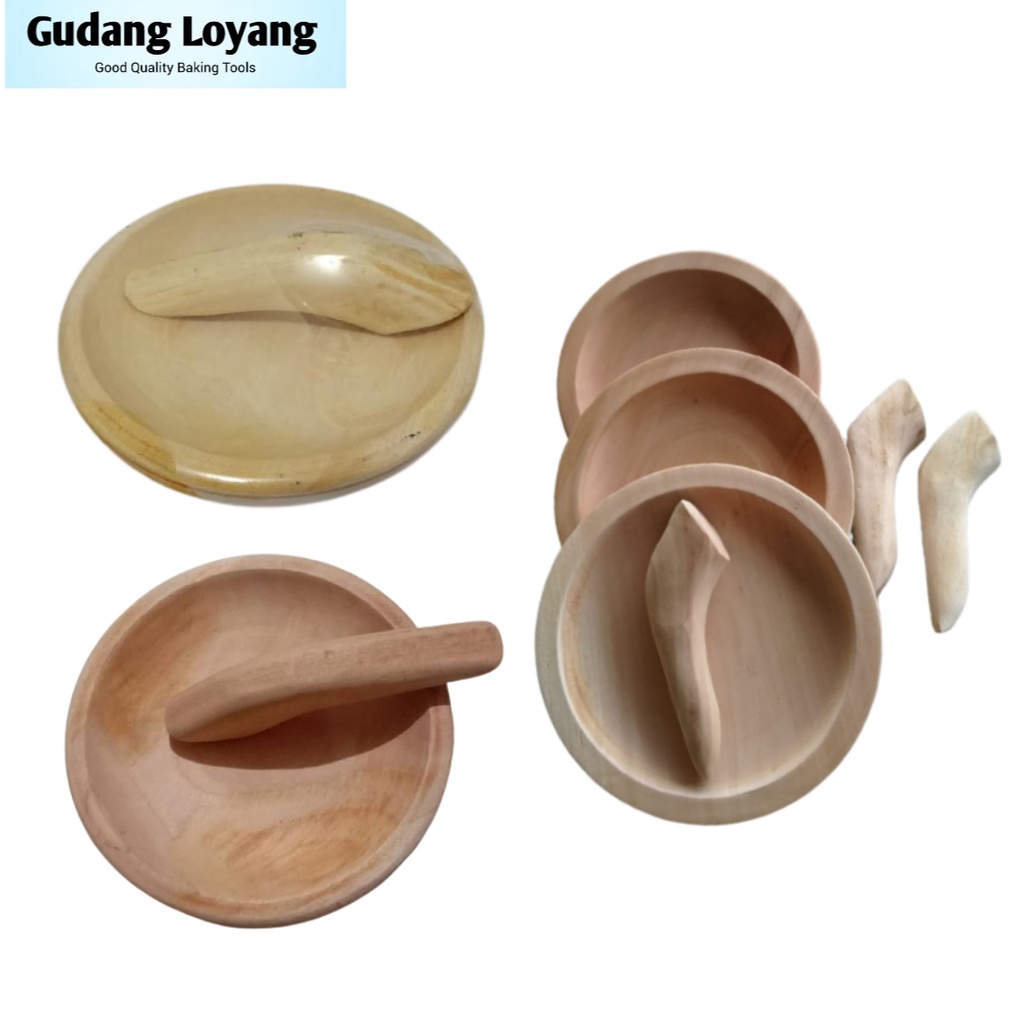 Jual Ulekan Kayu Murah Ulekan Kayu Set Cowet Kayu | Shopee Indonesia
