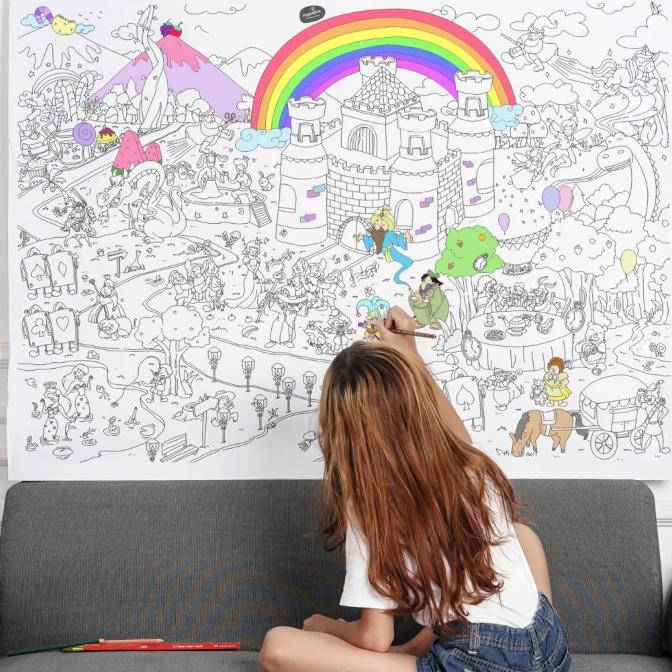 Jual GIANT COLORING SHEET / GIANT COLORING POSTER / KERTAS MEWARNAI
