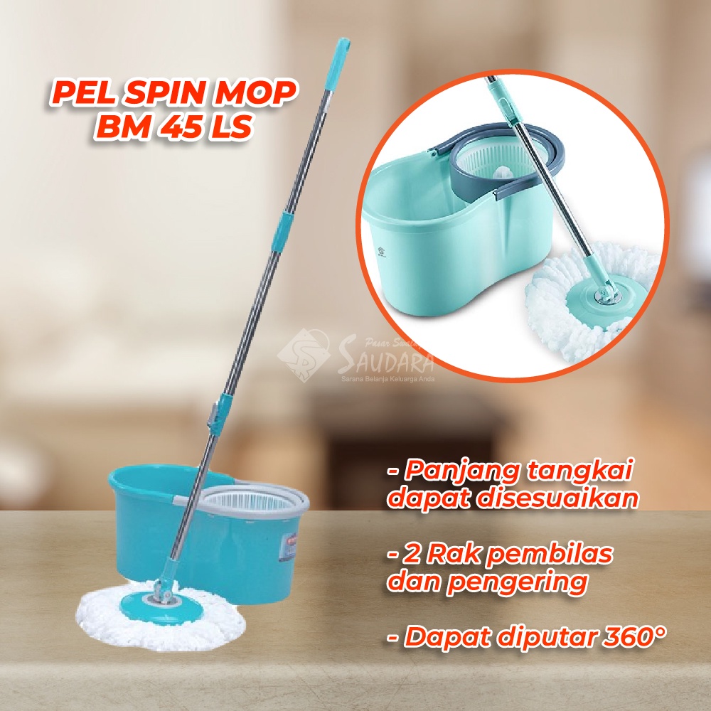 Jual Alat Pel Lantai Pembersih Lantai Spin Mop Super Mop Alat Pel Livina Lion Star Bm Spin