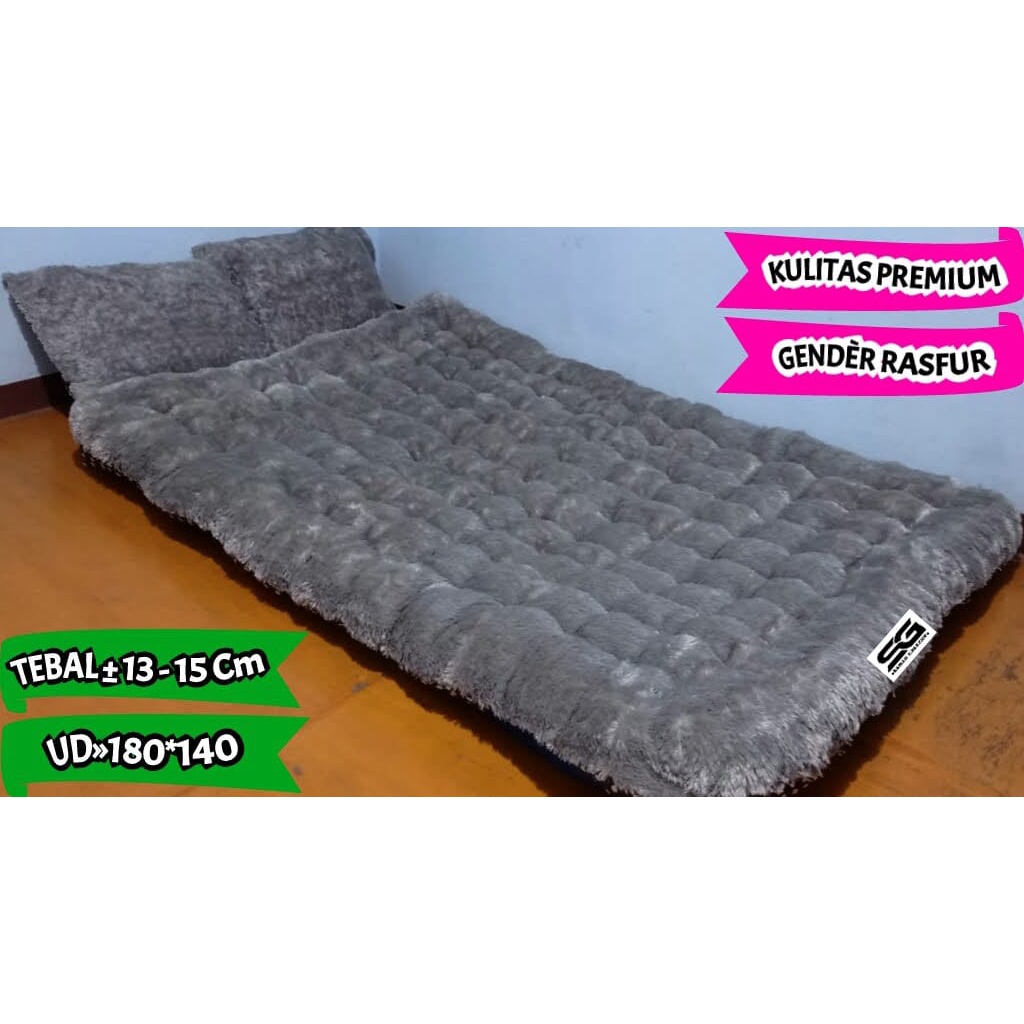 Jual Kasur Gender Bulu Rasfur PREMIUM Uk 180x140x15 Gratis 2 Bantal ...