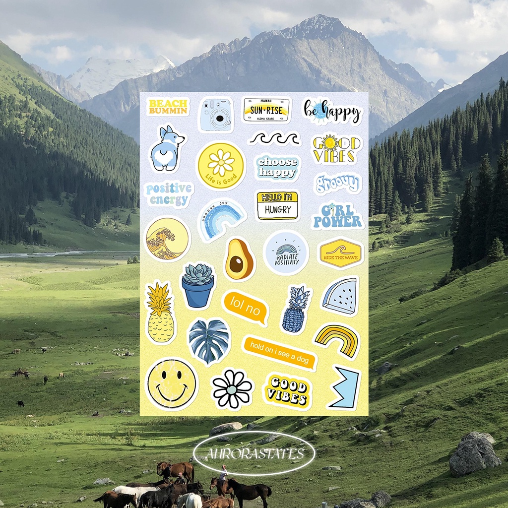 Jual STICKER AESTHETIC | STIKER HP | MINI STICKER | STICKER TUMBLER ...