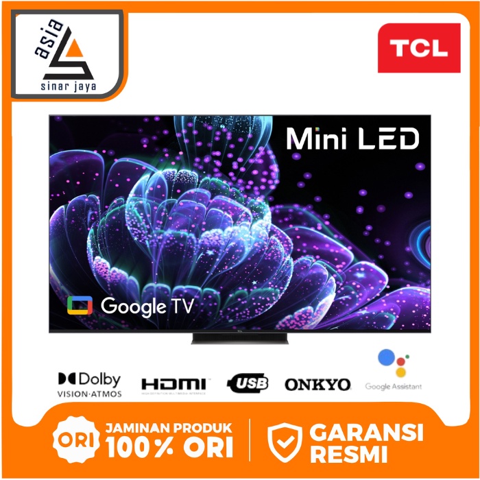 Jual TCL TV MINI LED 4K 65C835 65 C835 GOOGLE TV VRR 144Hz BEZELESS ...