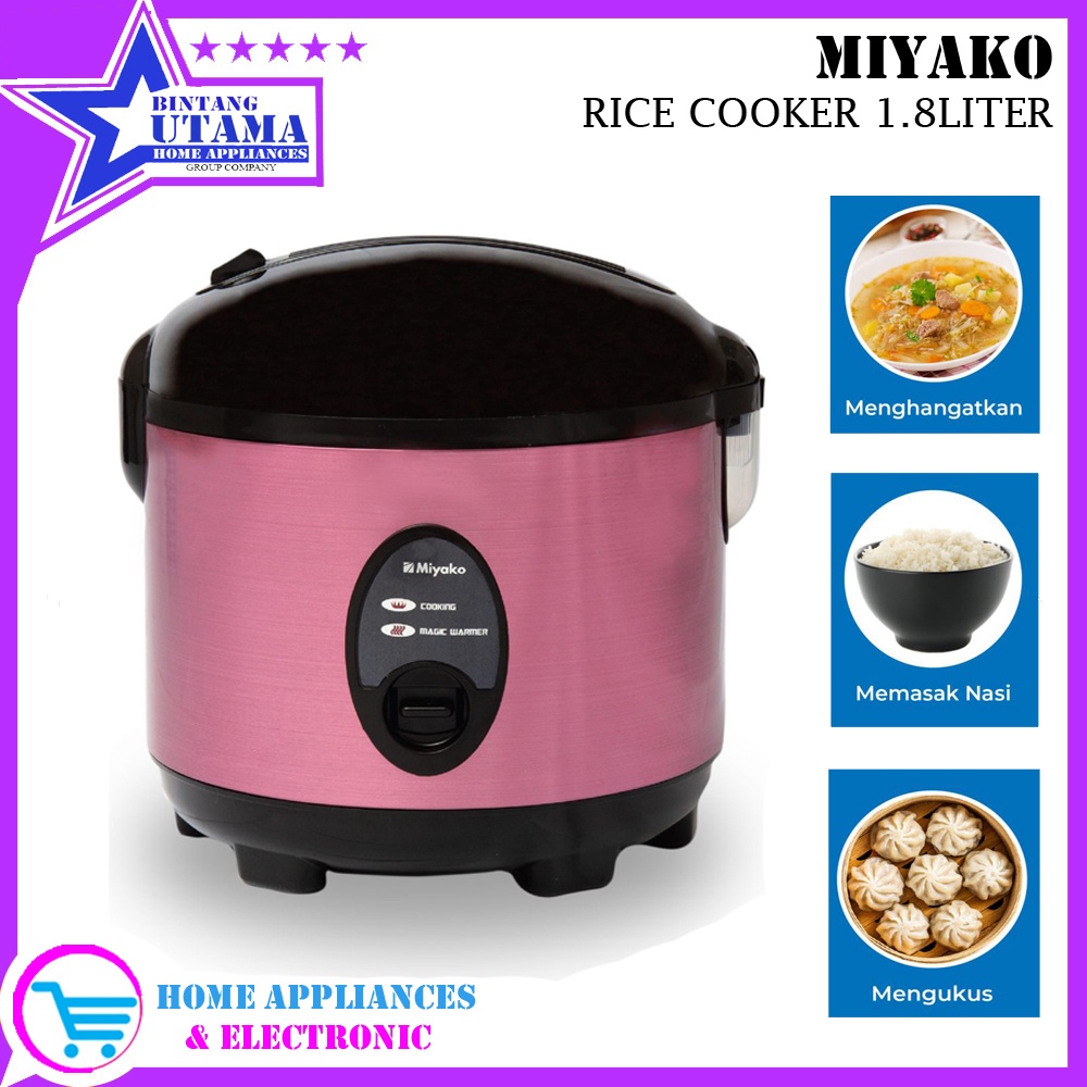 Jual (COD) RICE COOKER MIYAKO MCM508 SBC 1,8 LT MAGIC COM RICE COOKER