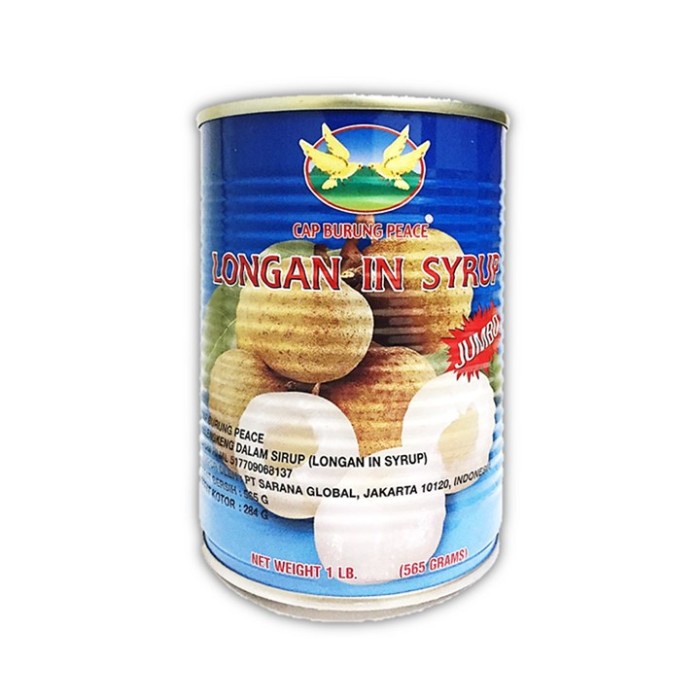 Jual Peace Longans In Syrup Thailand 20 Oz | Shopee Indonesia