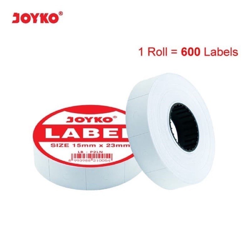 Jual KERTAS LABEL HARGA JOYKO 2 LINE BARIS KUNING PRICE LABEL ROLL ...