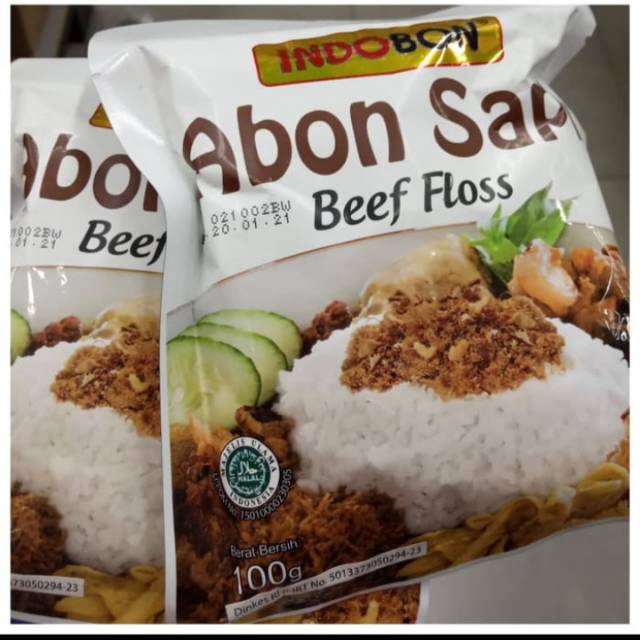 Jual INDOBON ABON SAPI BEEF FLOSS 100G | Shopee Indonesia
