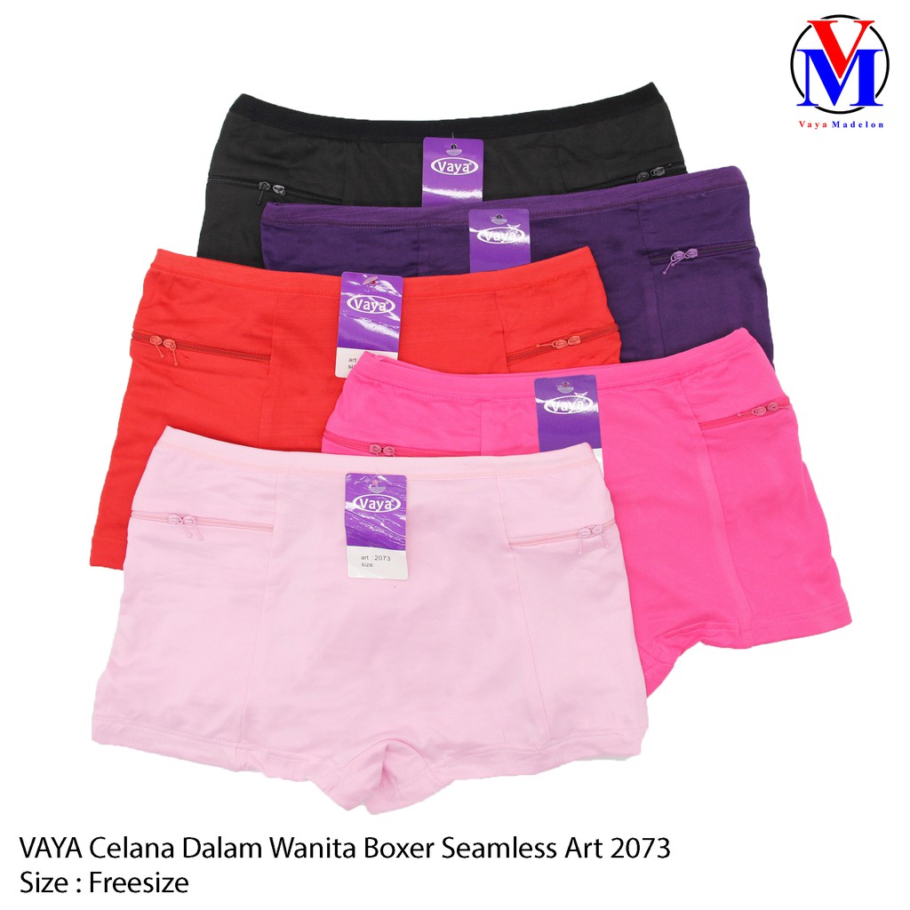 Jual Vaya Celana Dalam Wanita Boxer Seamless Art 2073 Shopee Indonesia