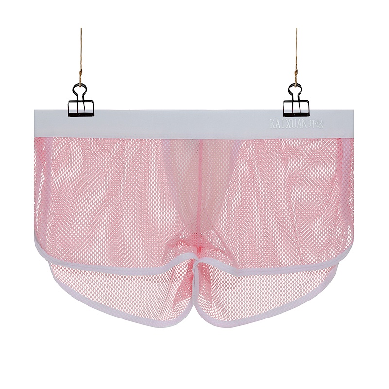 Jual Men Sexy Underwear Mens Ultra-thin Transparent Boxershorts Male ...