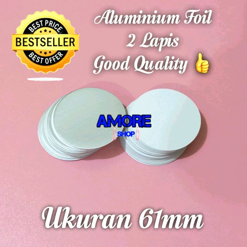 Jual Segel Aluminium Foil Mm Toples Hexagonal Toples Bawang Kotak Inductions Seal Alumunium