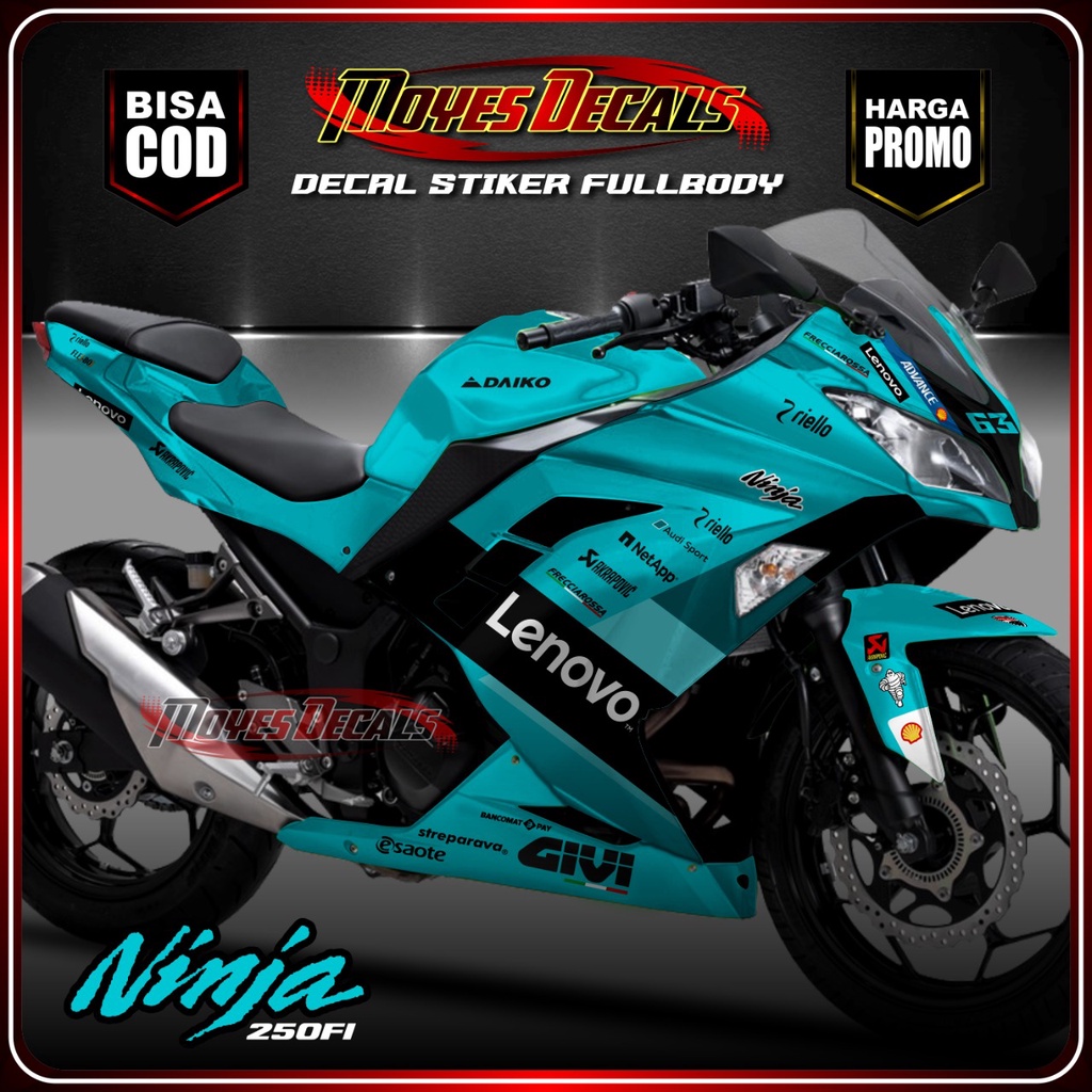 Jual Decal Ninja 250 FI // Decal Kawasaki Ninja RR 250 FI Fullbody ...