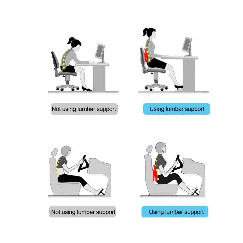 Jual LOCEN Sandaran Kursi Ergonomic Adjustable Lumbar Back Support ...