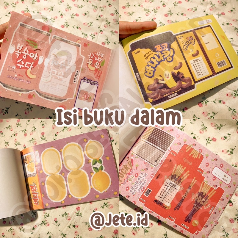 Jual jete.id READY BUKU ORIGAMI SNACK KOREA VIRAL POCKY buku papercraft