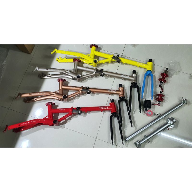 Jual Frame Fork Cromoly Minus Opposite 16 inch banyak bonus, Seli Lipat ...