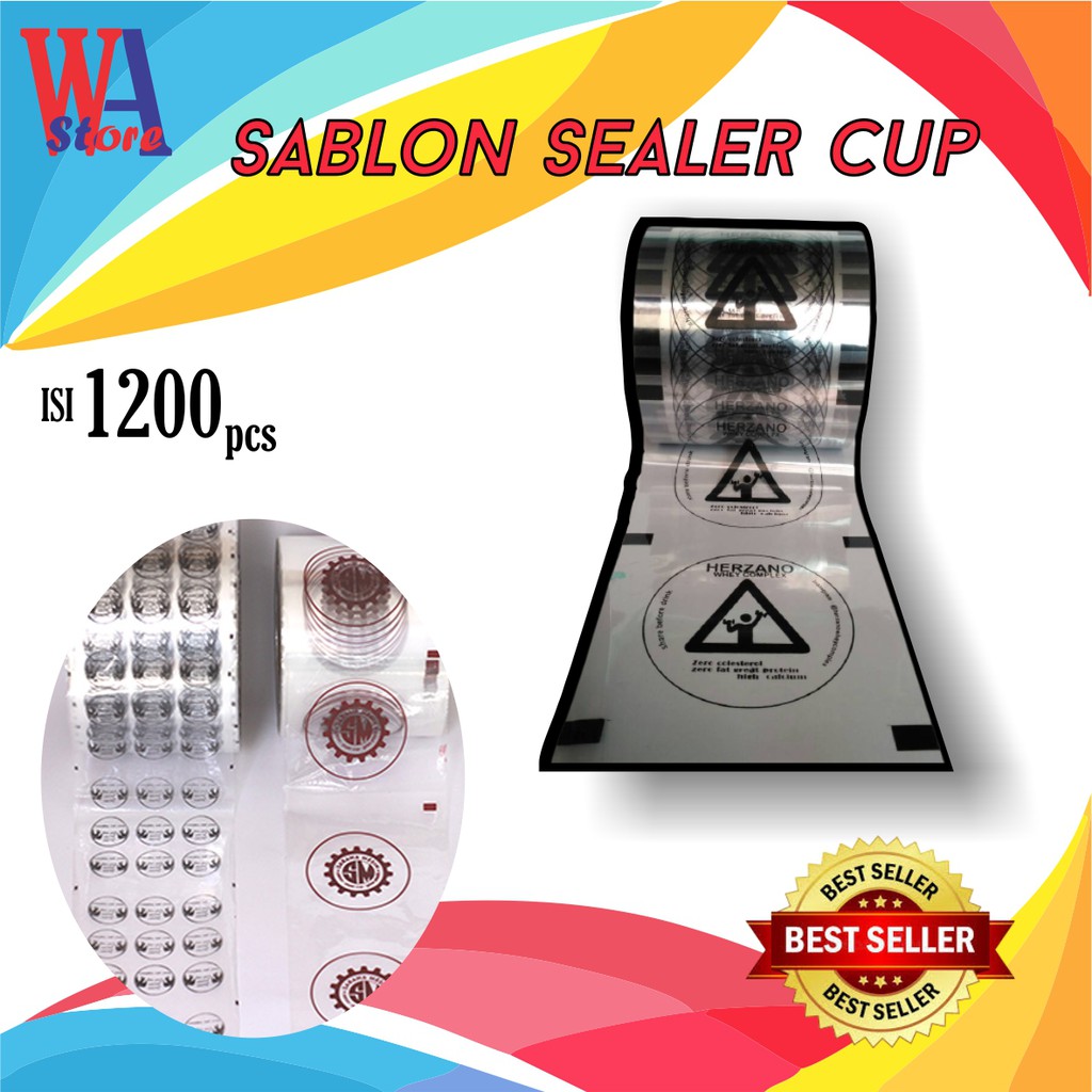 Jual Jasa Sablon Lid Sealer Cup Isi Tutup Gelas Cup Sablon